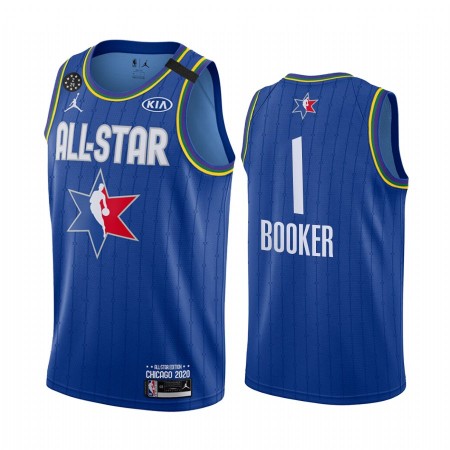 Maglia NBA Phoenix Suns Devin Booker 1 2020 All-Star Jordan Brand Blu Swingman - Uomo